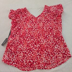 Liverpool Jeans Company Red and White Blouse